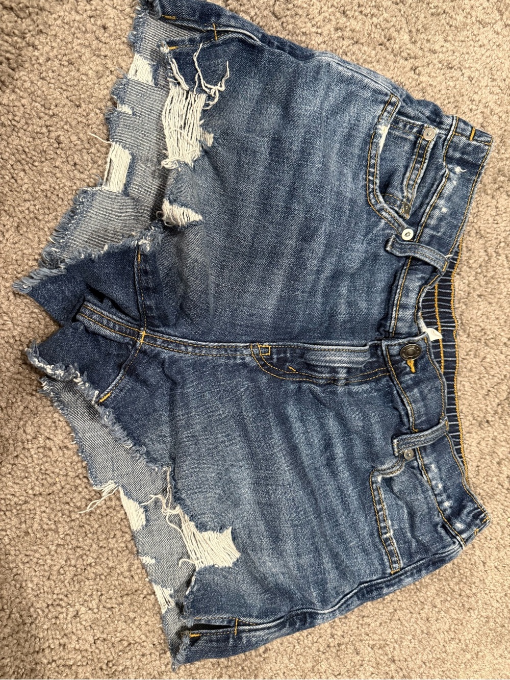 Aerie Distressed Denim Women’s Shorts - Blue size M